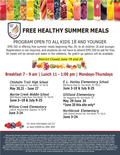 Free Healthy Summer Meals